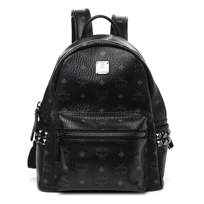 MCM Visetos Small Side Stud Stark Backpack Black 1 of 4