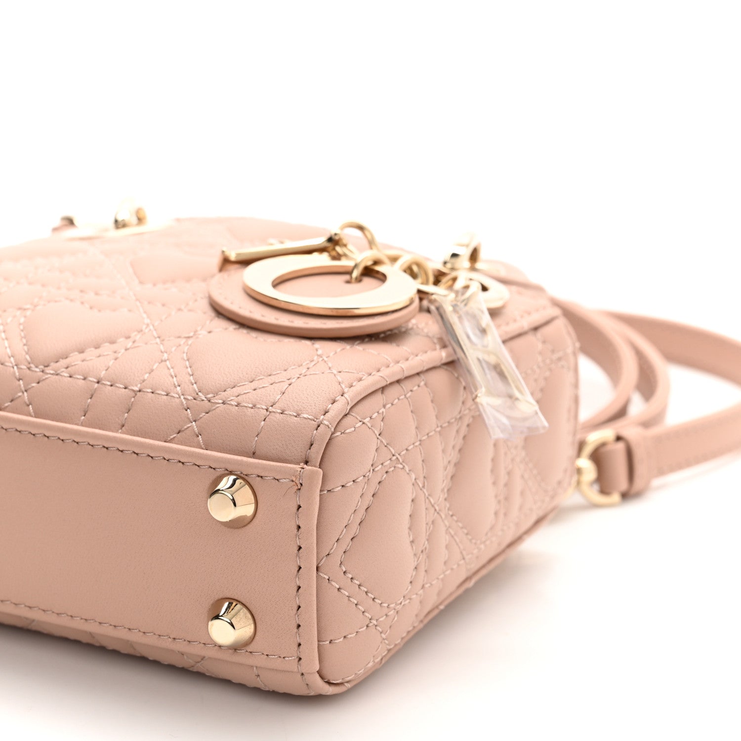Christian Dior Lambskin Cannage Micro DiorAmour Lady Dior Pink 10 of 10