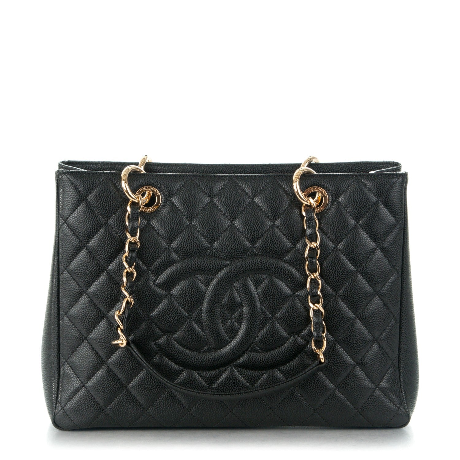 Chanel Caviar Quilted Grand Shopping Tote GST Black 1 of 7