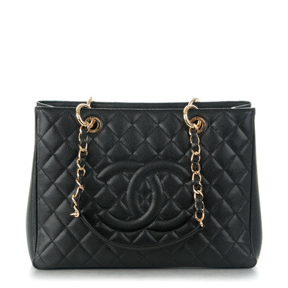 Chanel Caviar Quilted Grand Shopping Tote GST Black 1 of 7