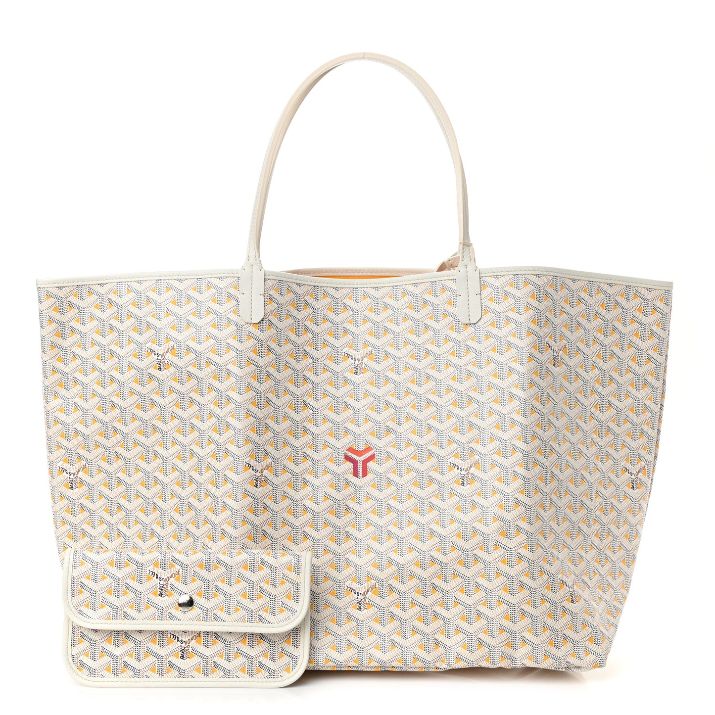 Goyardine Saint Louis Claire Voie GM White Orange