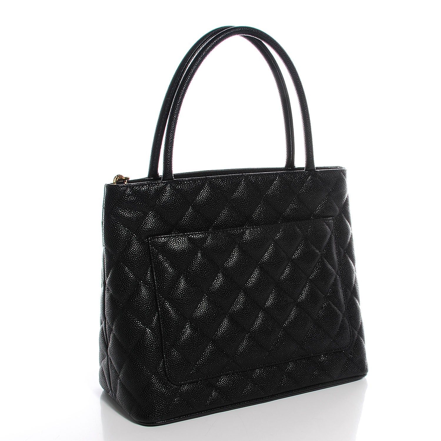 Chanel Caviar Quilted Medallion Tote Black 3 of 7