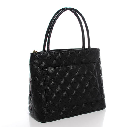 Chanel Caviar Quilted Medallion Tote Black 3 of 7