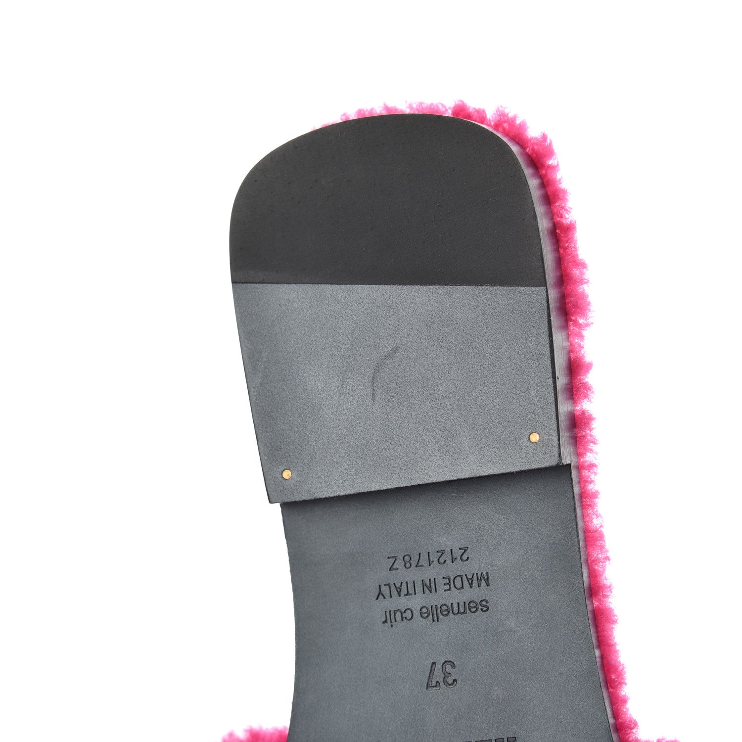 Hermes Woolskin Oran Sandals 37 Rose Fuchsia 8 of 12