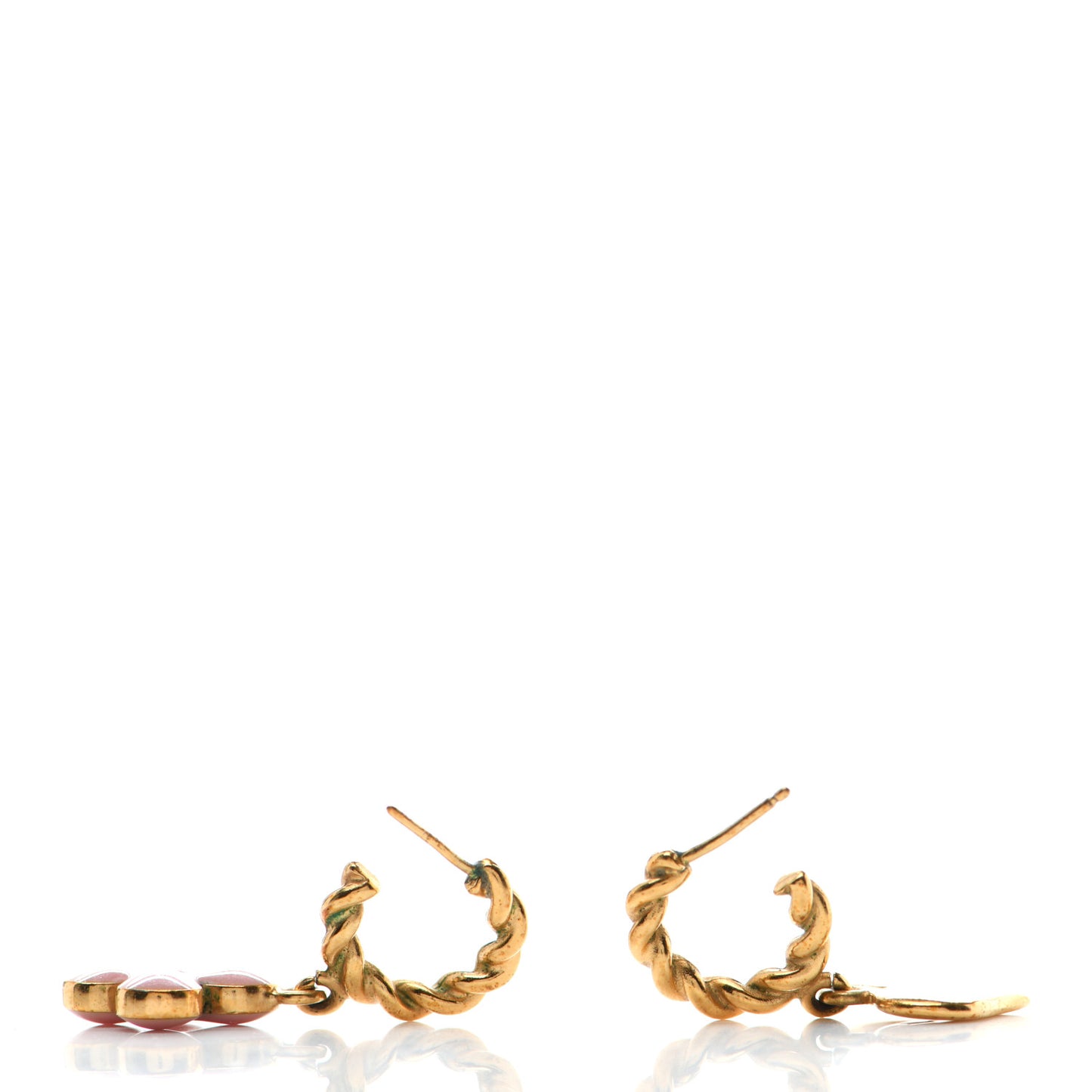 Sweet Monogram Earrings Gold