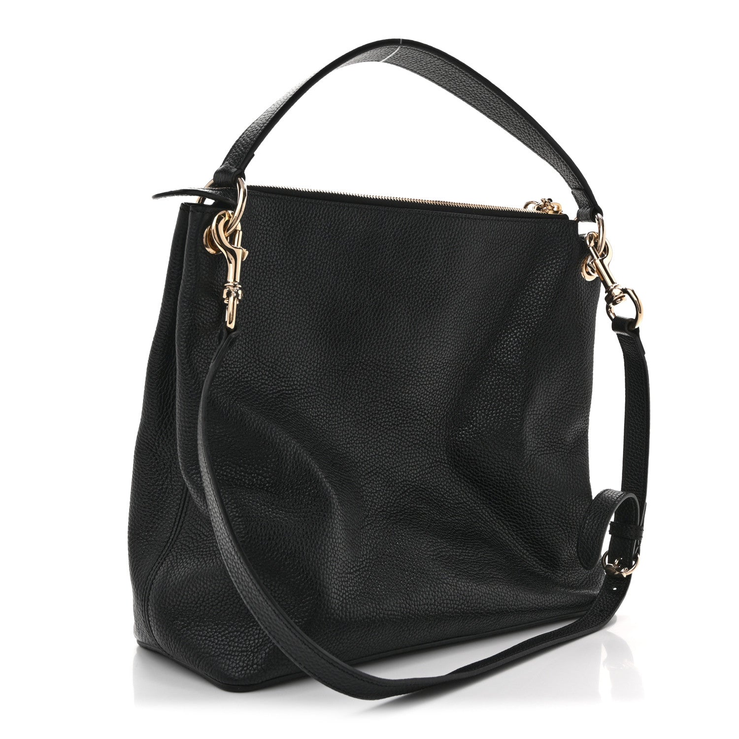 Gucci Pebbled Calfskin Large Soho Hobo Black 3 of 10