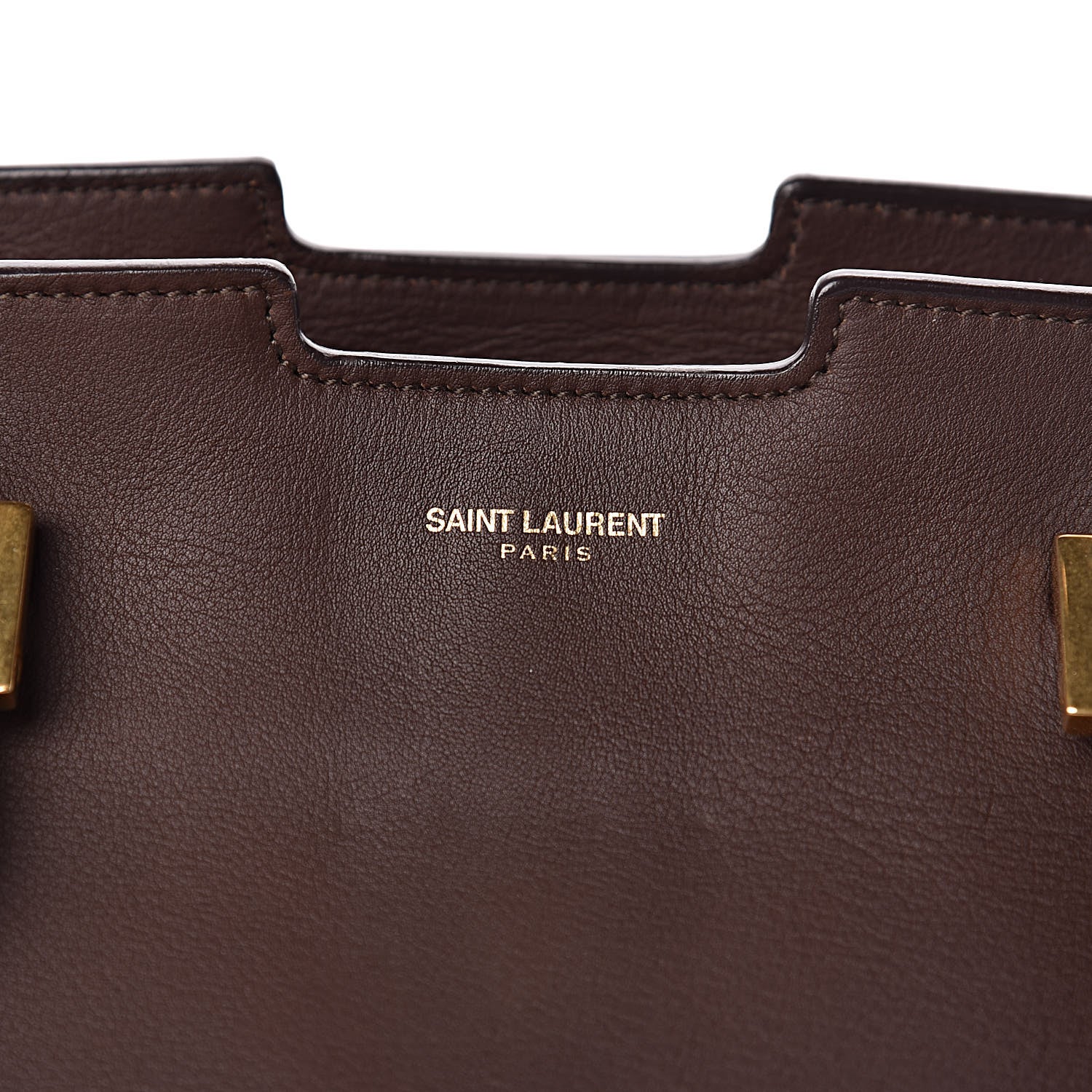 Saint Laurent Calfskin Medium Classic Y Cabas Brown 8 of 19