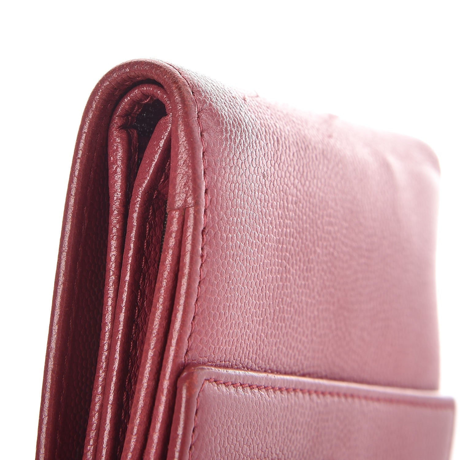 Chanel Caviar Sevruga Compact Wallet Fuchsia 8 of 11
