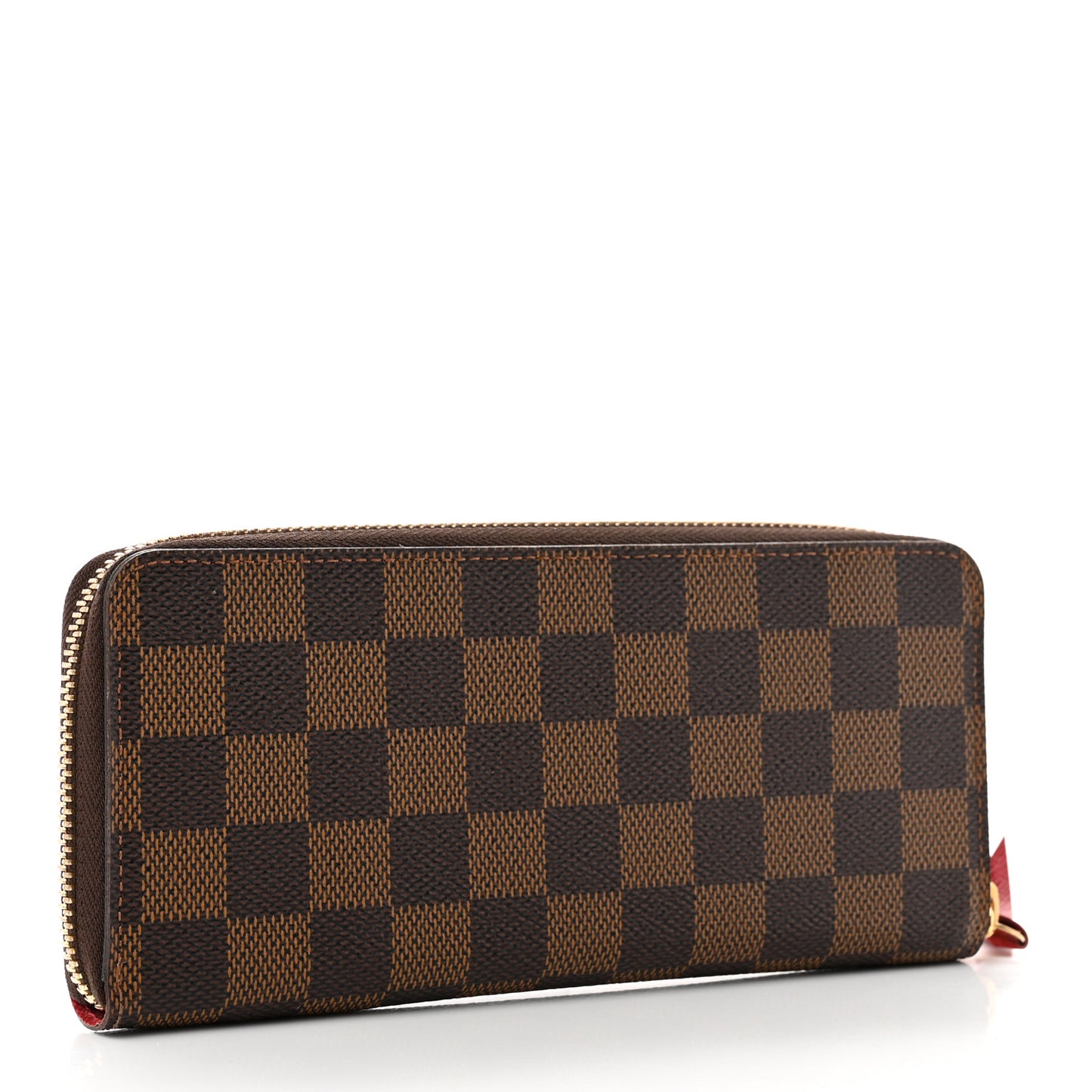 Damier Ebene Clemence Wallet Cherry