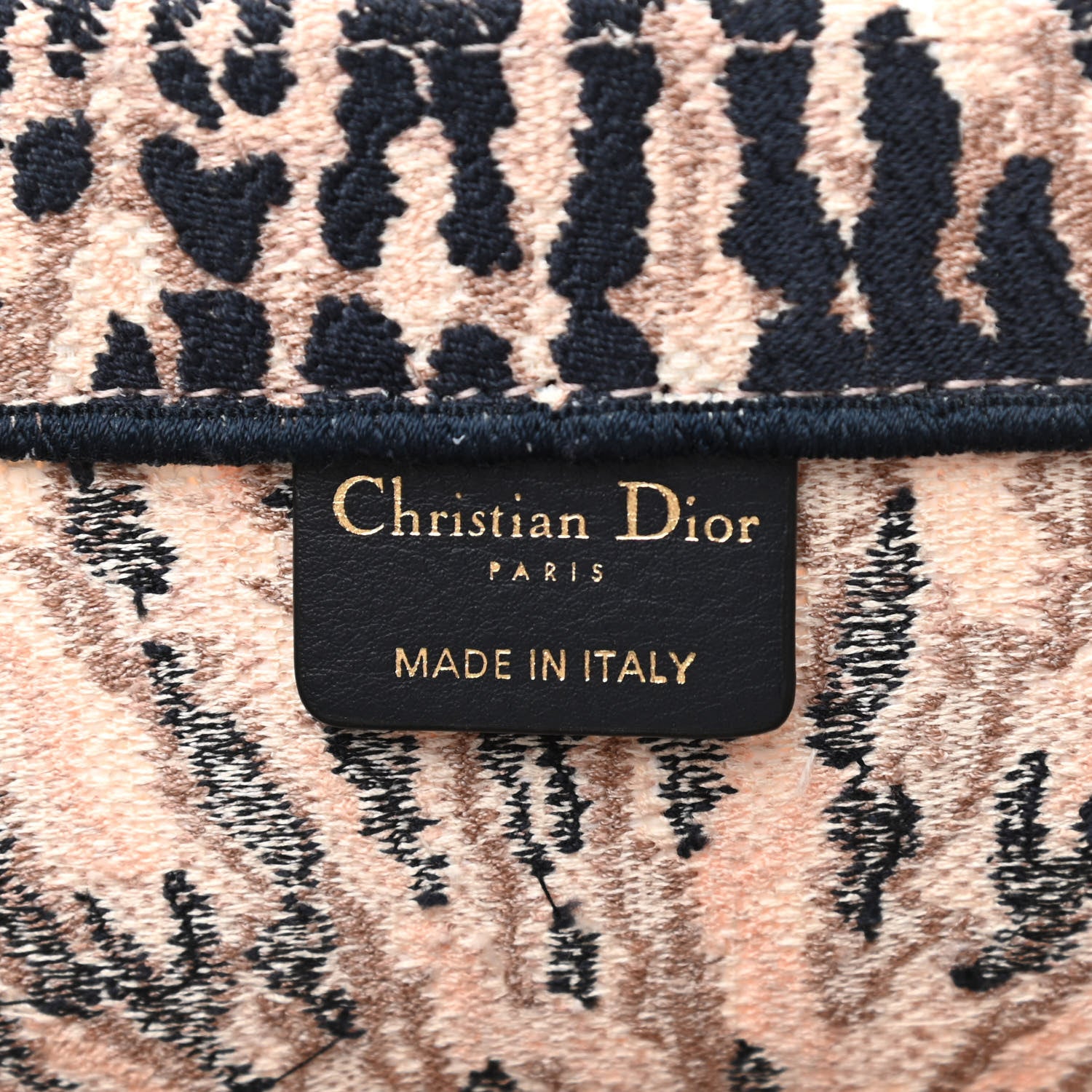 Christian Dior Canvas Embroidered Tie Dye Large Book Tote Multicolor 6 of 9