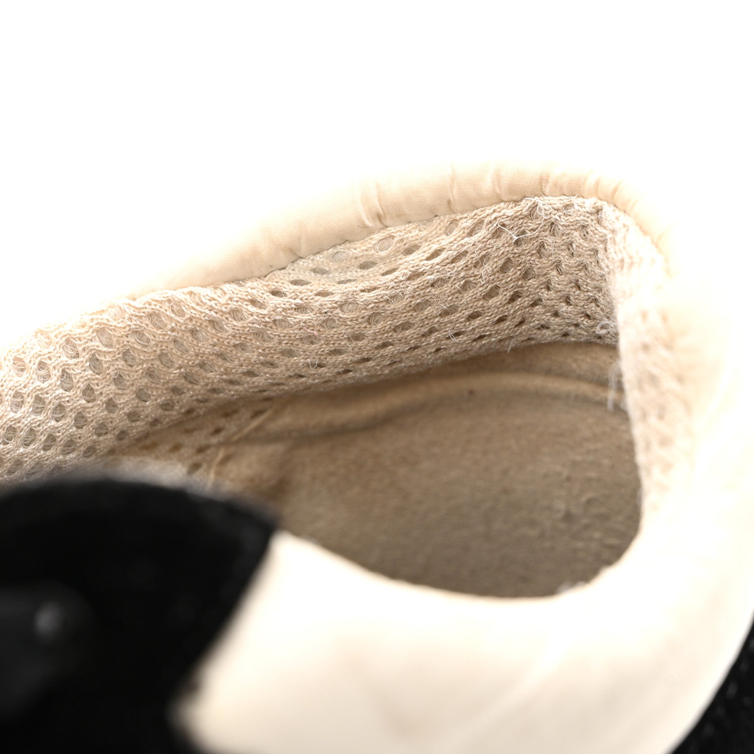Chanel Mesh Suede Grained Calfskin Womens CC Sneakers 41 Black White 10 of 14