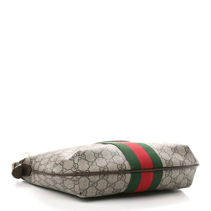 Gucci GG Supreme Monogram Web Small Ophidia Half Moon Hobo Brown 4 of 11