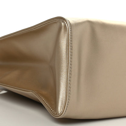 Telfar Metallic Vegan Leather Medium Shopping Bag Gold 7 of 8