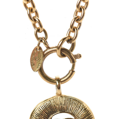 Chanel CC Medallion Chain Necklace Gold 4 of 5