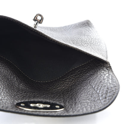 Mulberry Grained Calfskin Darley Cosmetic Pouch Evergreen 4 of 8