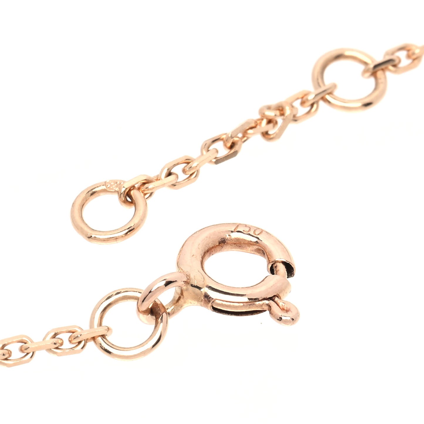 18K Pink Gold Diamond Mother of Pearl Color Blossom BB Star Bracelet