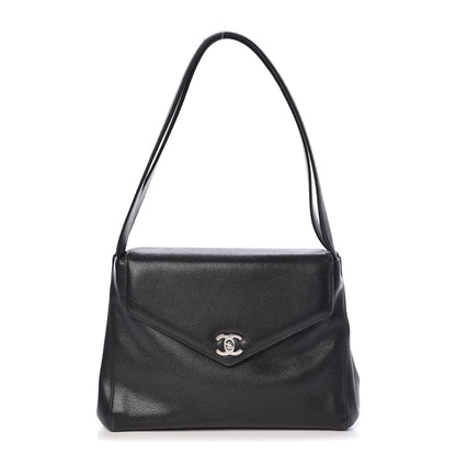 Chanel Caviar Flap Shoulder Bag Black 1 of 17