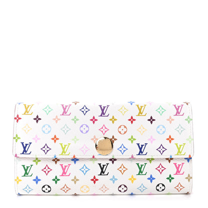 Louis Vuitton Monogram Multicolor Sarah Wallet White 1 of 7
