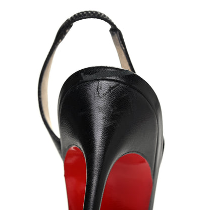 Christian Louboutin Calfskin Calamijane 100 Pumps 37 Black 10 of 19