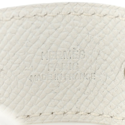 Hermes Epsom Chaine D'Ancre Bracelet M White 4 of 7