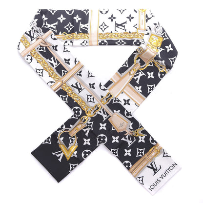 Louis Vuitton Silk Monogram Confidential Bandeau Black 1 of 4