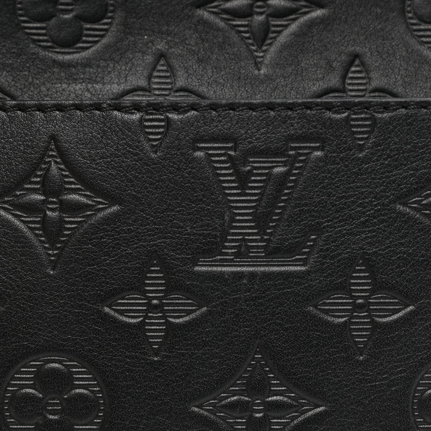 Calfskin Monogram Shadow Duo Messenger Black