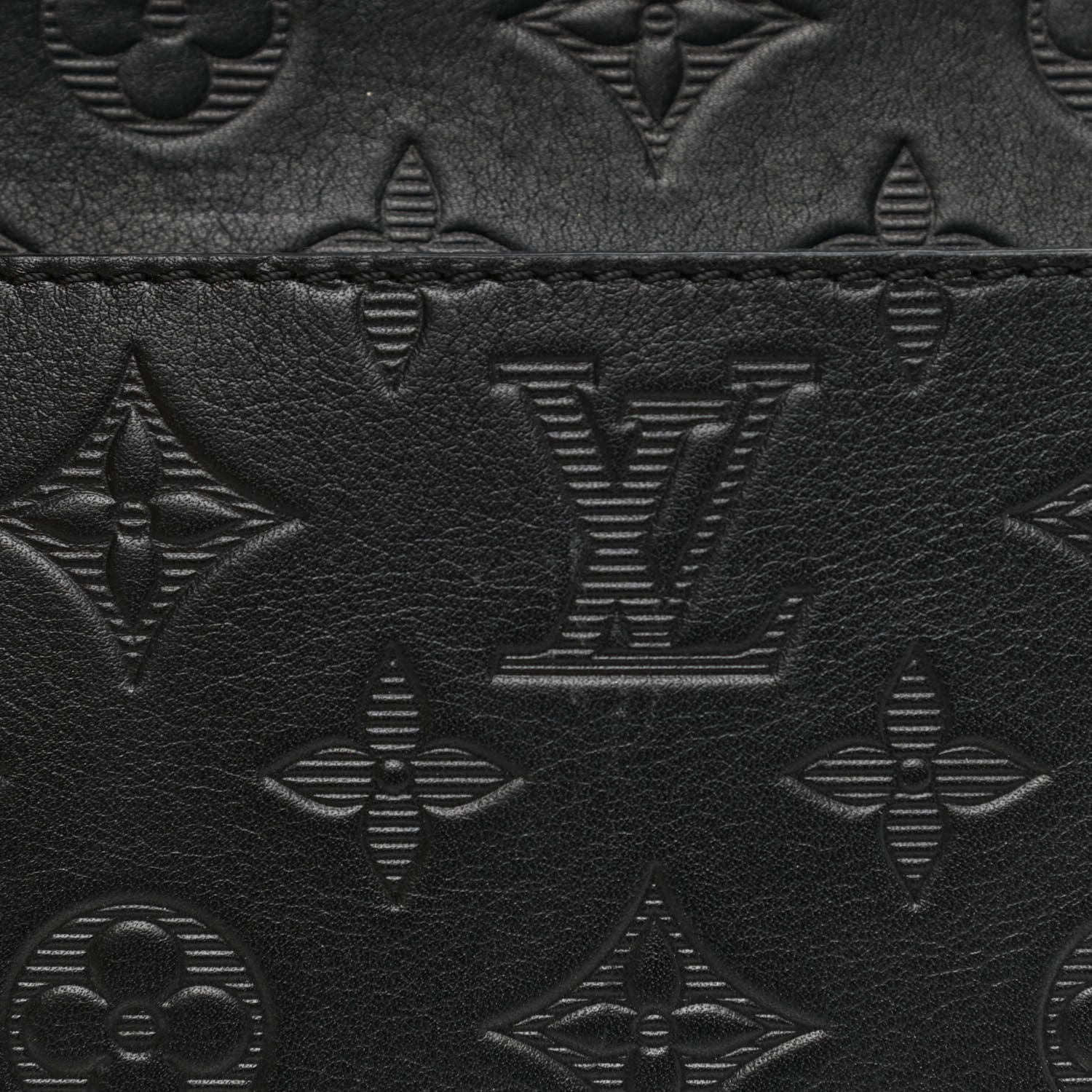 Louis Vuitton Calfskin Monogram Shadow Duo Messenger Black 9 of 11