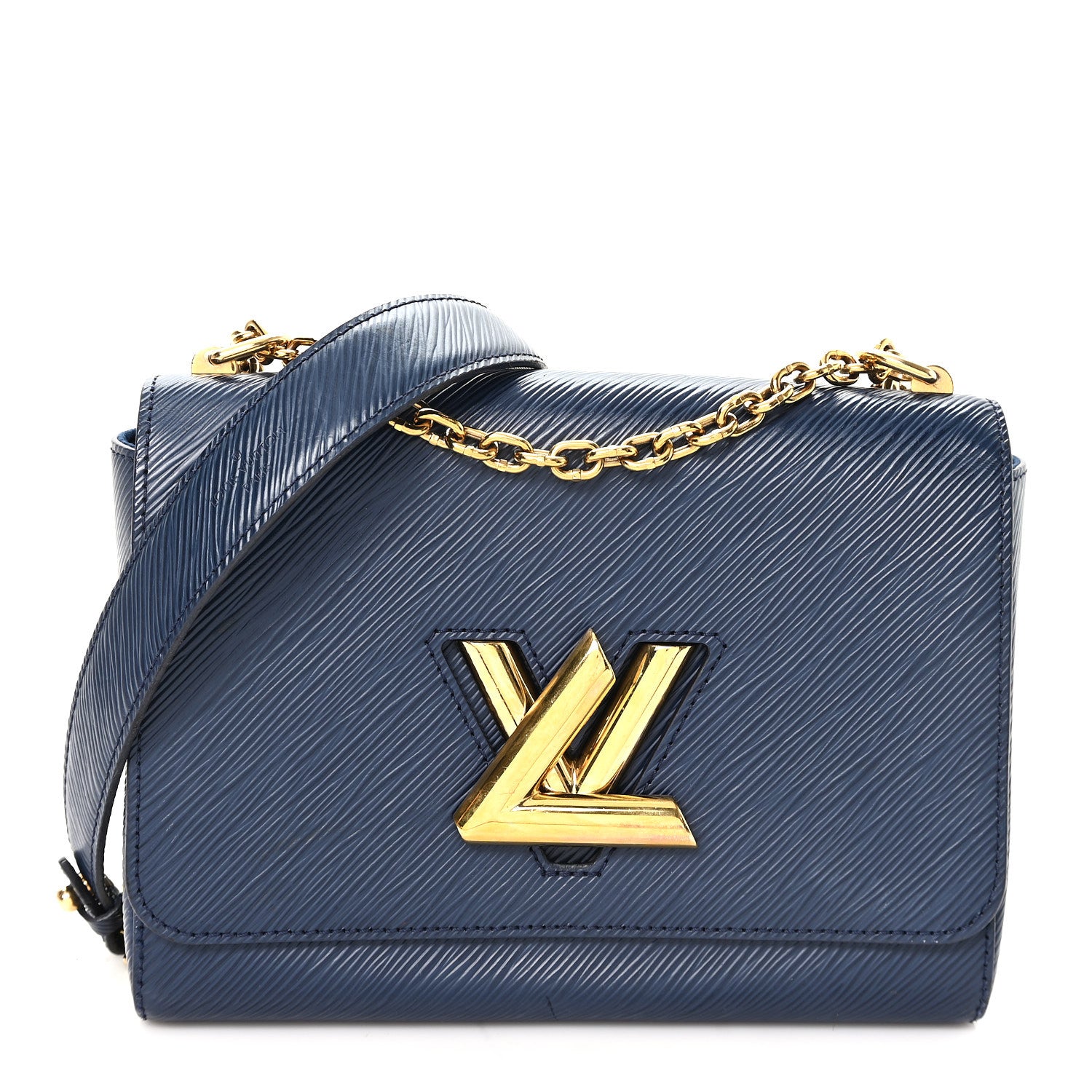 Louis Vuitton Epi Twist Shoulder Bag MM Indigo 1870426 – FASHIONPHILE