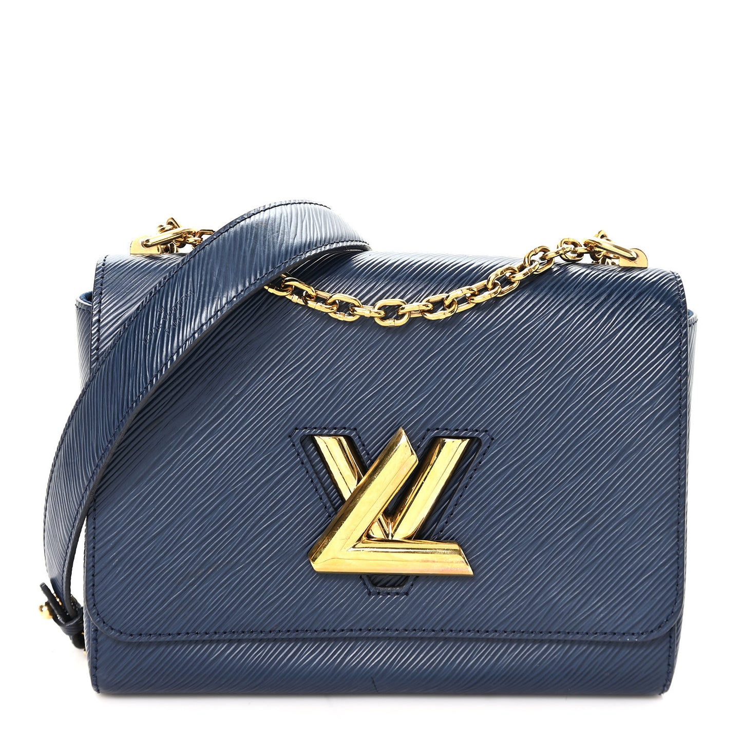Epi Twist Shoulder Bag MM Indigo