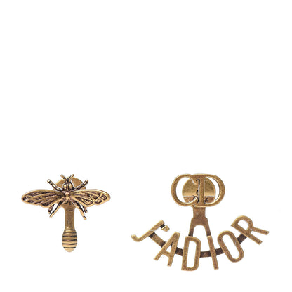 Christian Dior Metal J'Adior Earrings Aged Gold 1 of 5