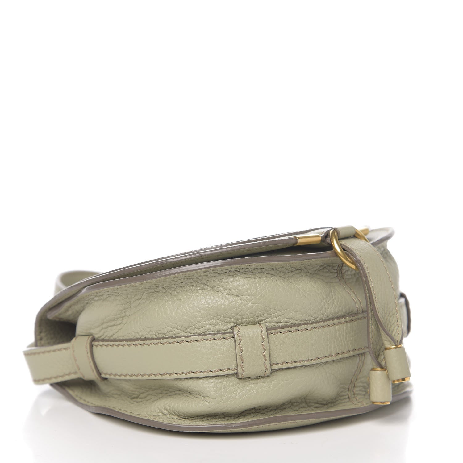 Chloe Calfskin Mini Marcie Round Crossbody Bag Sage 3 of 8