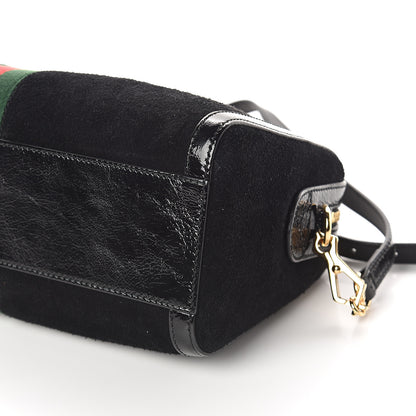 Gucci Suede Patent GG Web Medium Ophidia Boston Black 8 of 8