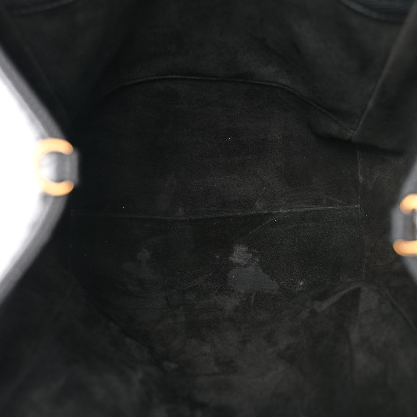 Grained Calfskin Small Folded Cabas Black