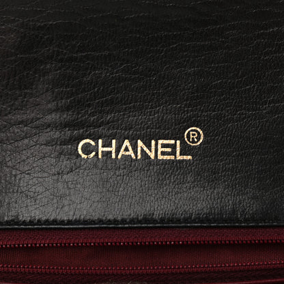 Chanel Lambskin Quilted XL Jumbo Single Flap Black 7 of 16