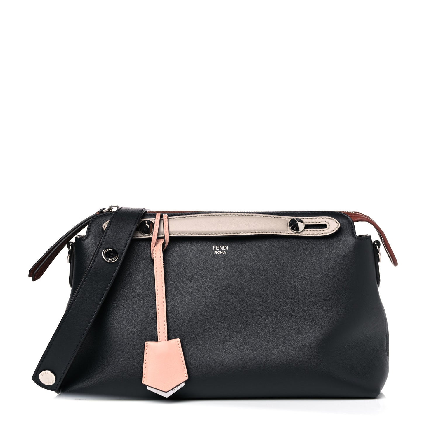Vitello Dolce 4 Color Medium By The Way Multicolor Boston Bag Blue Notte Baby Pink