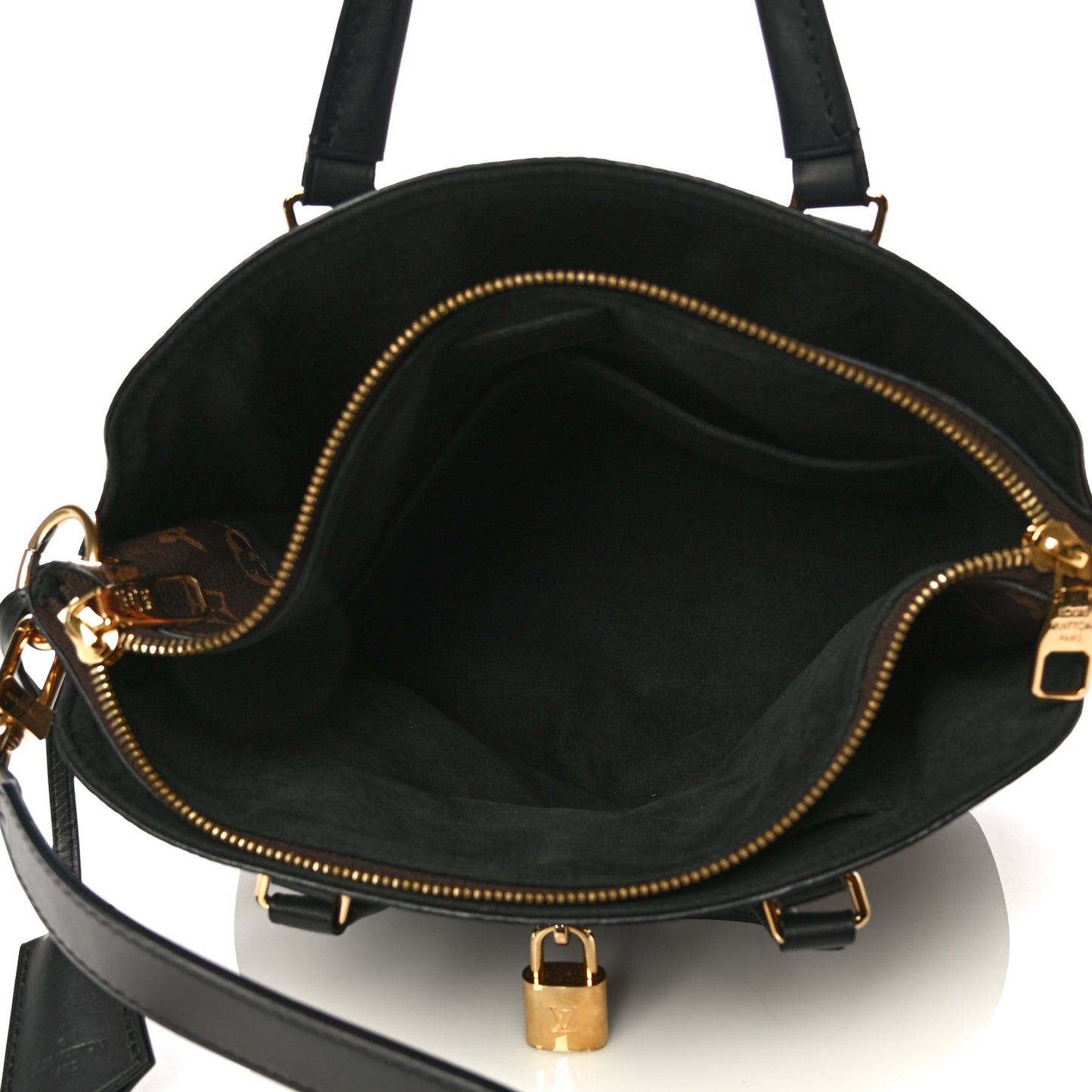 Monogram Flower Zipped Tote PM Black