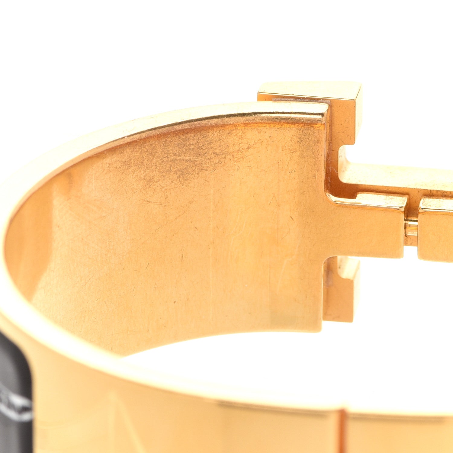 Hermes Enamel Print Guepards Wide Clic Clac H Bracelet PM Positif Negatif 7 of 8
