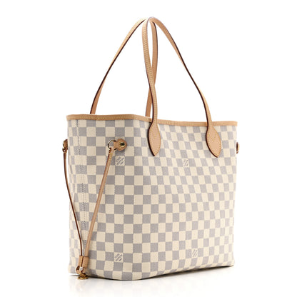 Louis Vuitton Damier Azur Neo Neverfull MM Rose Ballerine 4 of 10