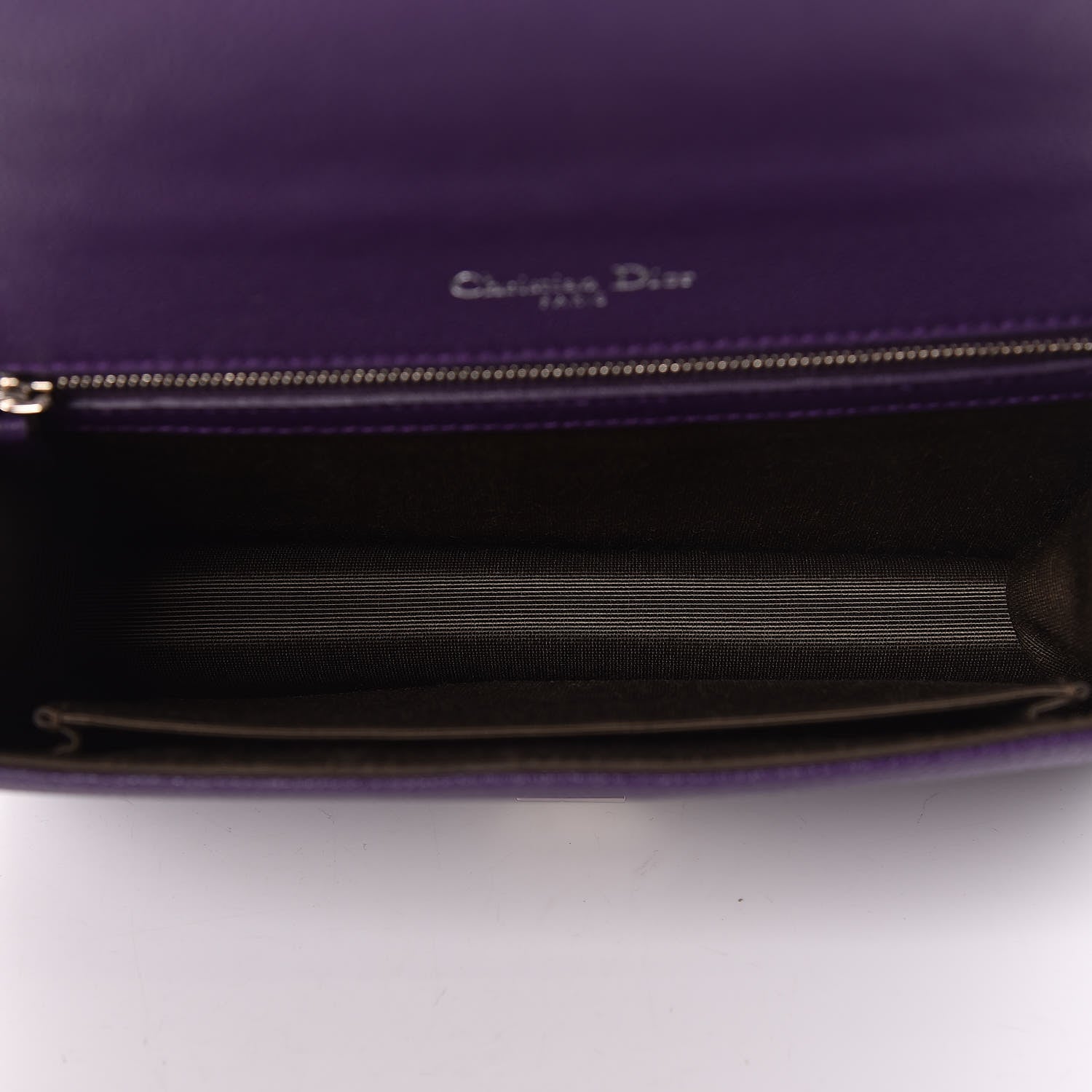 Christian Dior Grained Calfskin Medium Diorama Flap Bag Purple 7 of 10