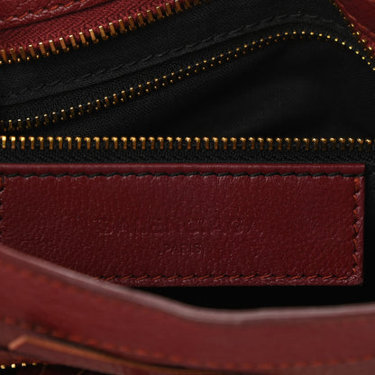 Balenciaga Chevre Gold Metallic Edge Hardware Mini City Rouge Brique Rouge Grenade 6 of 13