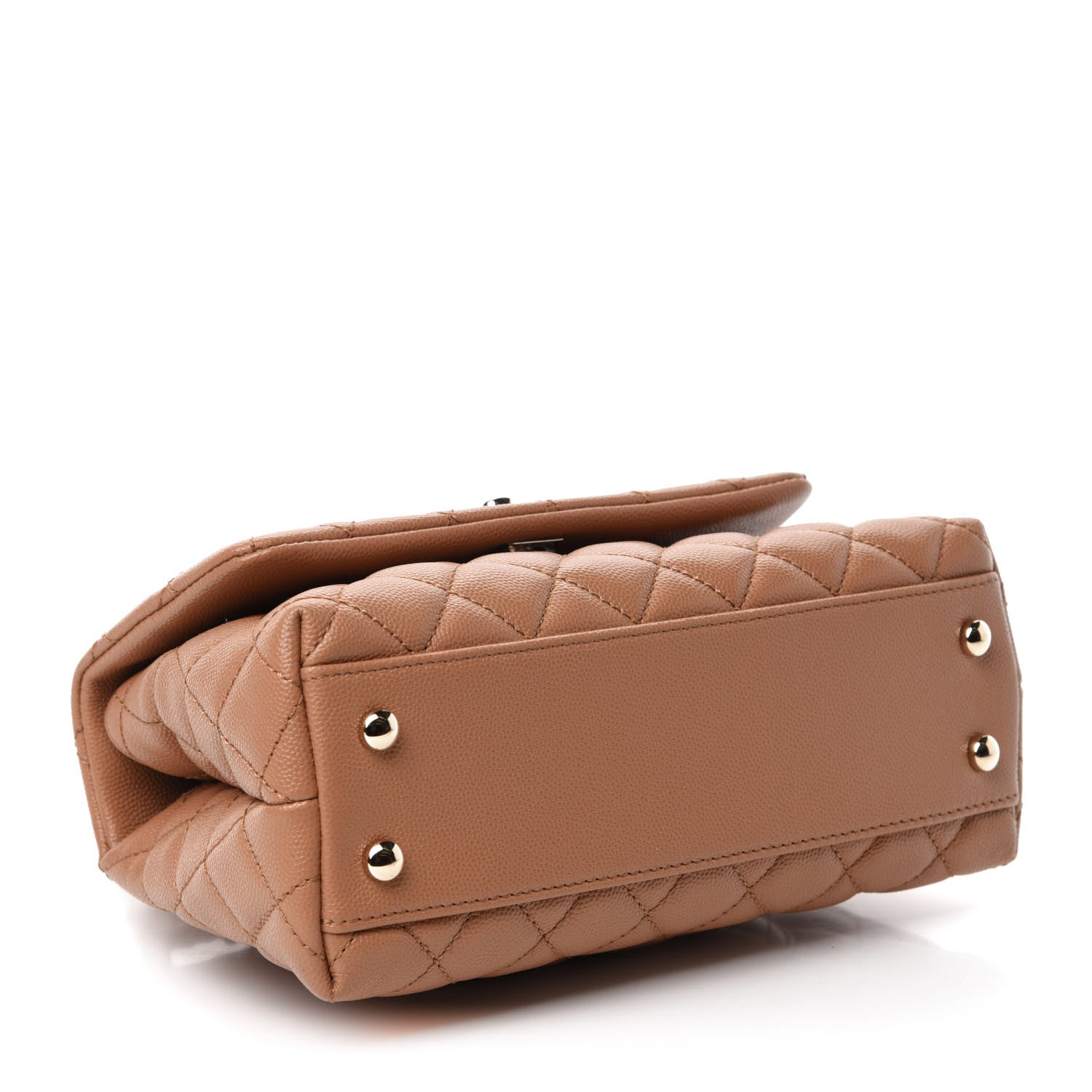 Chanel Caviar Quilted Mini Coco Handle Flap Brown 5 of 11