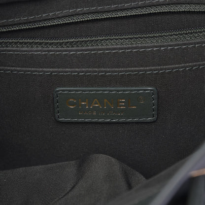 Chanel Lambskin Quilted Large Urban Spirit Backpack Dark Green 6 of 9