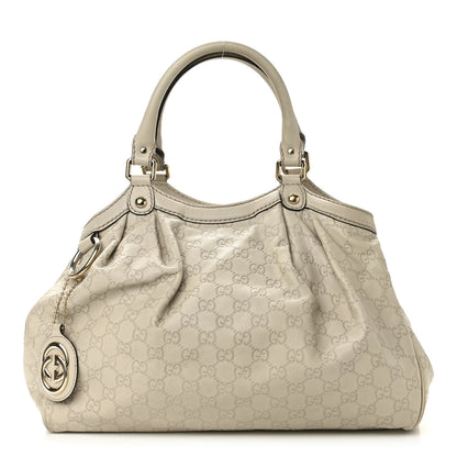 Gucci Guccissima Medium Sukey Tote Mystic White 1 of 22