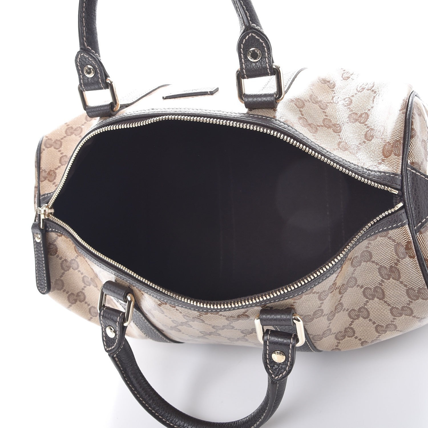 Gucci Crystal Monogram Medium Joy Boston Dark Brown 5 of 7