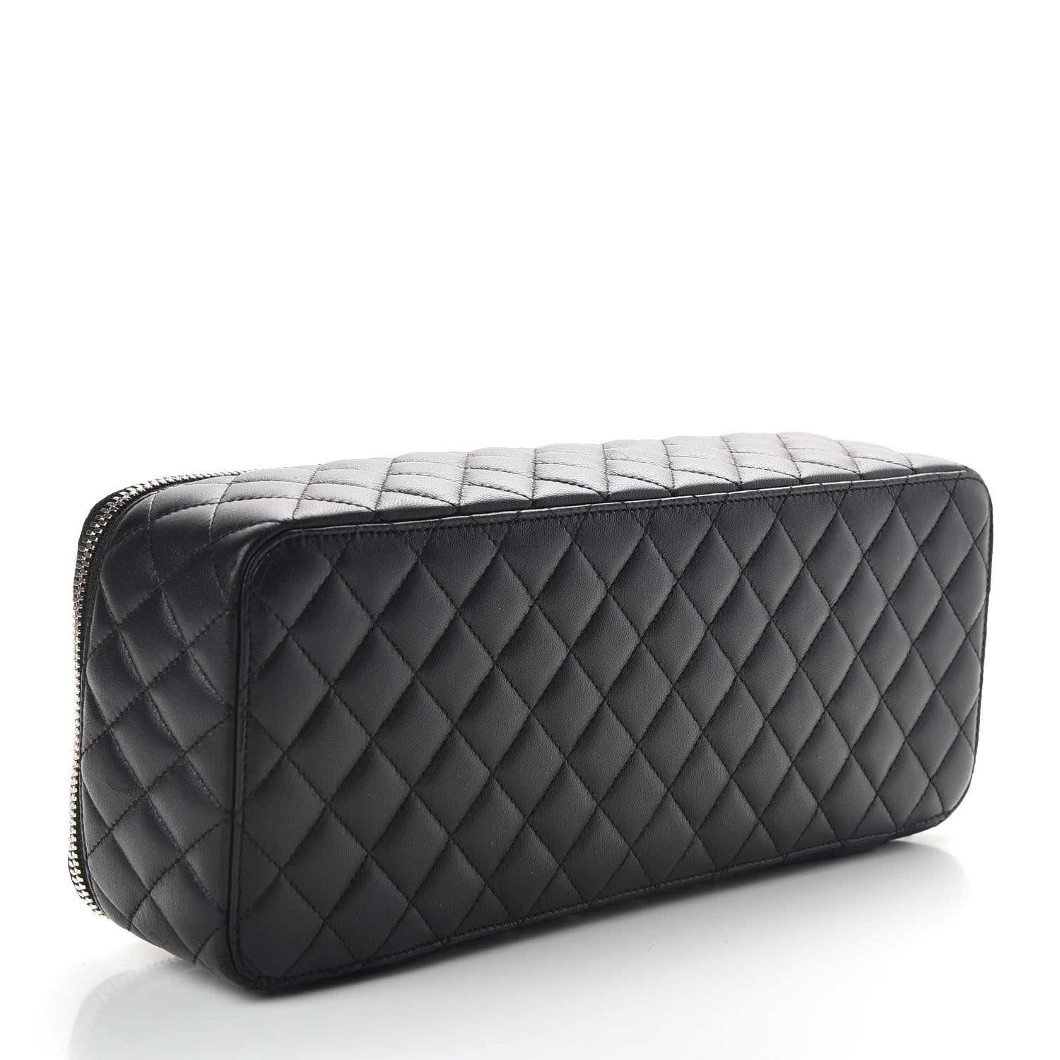 Chanel Lambskin Quilted Large Jewelry Case Black 5 of 11