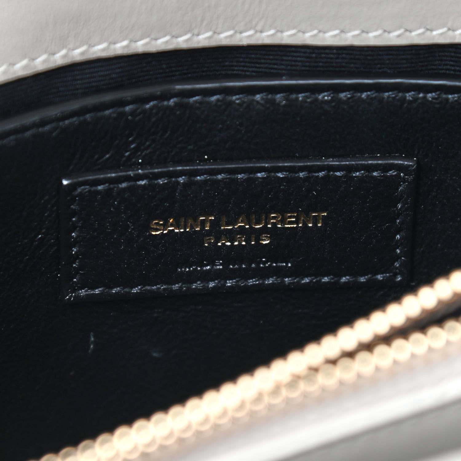 Saint Laurent Calfskin Y Quilted Monogram Small Loulou Chain Satchel Ivory 8 of 12