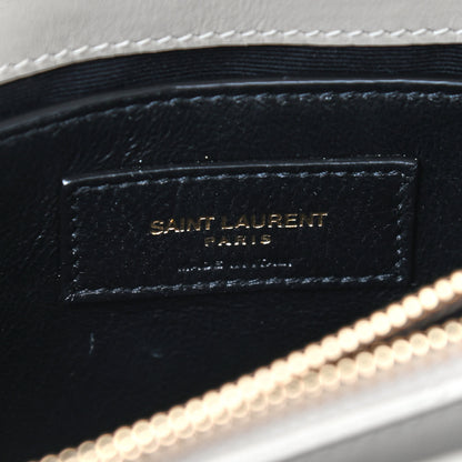 Saint Laurent Calfskin Y Quilted Monogram Small Loulou Chain Satchel Ivory 8 of 12