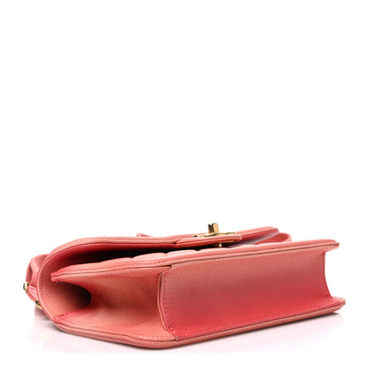 Chanel Caviar Quilted Small Sunset On The Sea Flap Coral 4 of 10