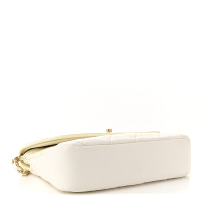 Chanel Lambskin Patent Quilted Small La Parisienne Top Handle Flap White 4 of 12