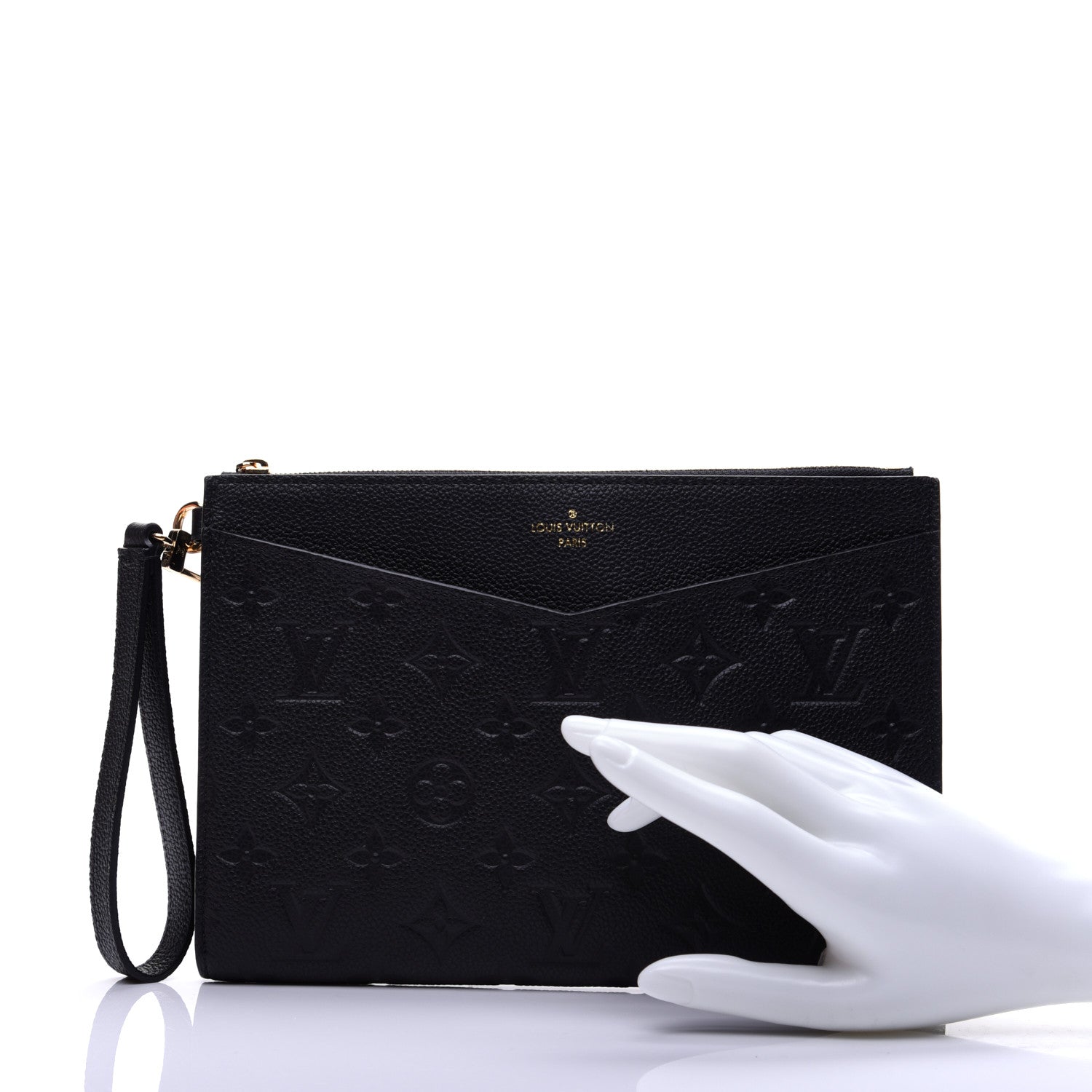 Louis Vuitton Empreinte Pochette Melanie MM Black 2 of 12